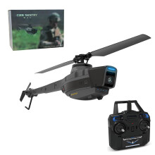 Joponnydiy C128 RC Helicopter with 1080P Camera, 2.4G 4CH Aileronless Military Remote Control Helicopter for Adults