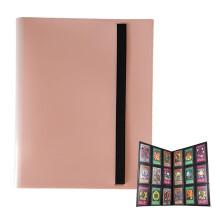 Pink 9 Pocket Trading Card Binder 360 Cards Side Loading Album for TCG YuGioh MTG and Sports Cards