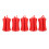 5PCS Fixed Ball Silicone Red 6.1oz Fishing Rod 2