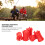 5PCS Fixed Ball Silicone Red 6.1oz Fishing Rod 3