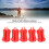 5PCS Fixed Ball Silicone Red 6.1oz Fishing Rod 4