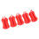 5PCS Fixed Ball Silicone Red 6.1oz Fishing Rod 7