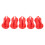 5PCS Fixed Ball Silicone Red 6.1oz Fishing Rod 12