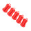 5PCS Fixed Ball Silicone Red 6.1oz Fishing Rod 16