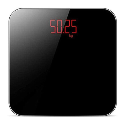 Digital Bathroom Scale with Large LCD Display, USB Rechargeable, Non‑Slip Platform, 400lb Capacity