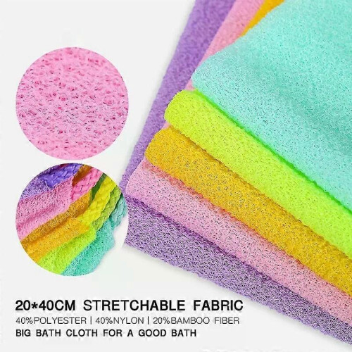 (purple) Rubbing Mud Treasure for Bathing Dead Skin and Exfoliating with Pulling Rope Strong Rubbing Bath Towel Pulling Back Strip 2