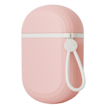 Leakproof Travel Soap Case with Lid and Handle, Compact Pink Soap Holder for Camping Gym Hiking