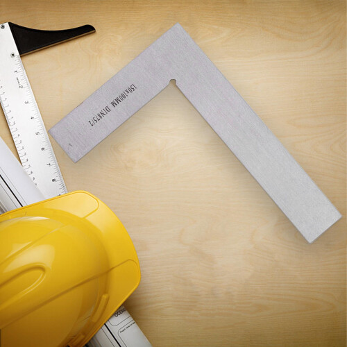 90 Degree Square Metal L Shape Ruler 150x100mm 2