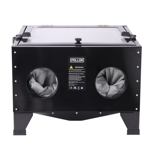 90L Worktop Sand Blasting Cabinet Sand Blaster Abrasive Grit Shot Blast LED