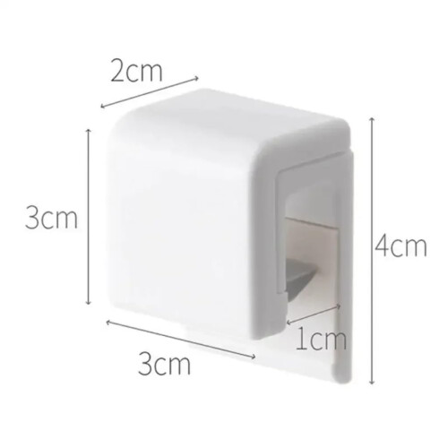 Toothbrush Holder Wall Mounted with Toothpaste Dispenser, Punch Bathroom Organizer Rack 2