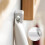 Toothbrush Holder Wall Mounted with Toothpaste Dispenser, Punch Bathroom Organizer Rack 4