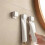 Toothbrush Holder Wall Mounted with Toothpaste Dispenser, Punch Bathroom Organizer Rack 5