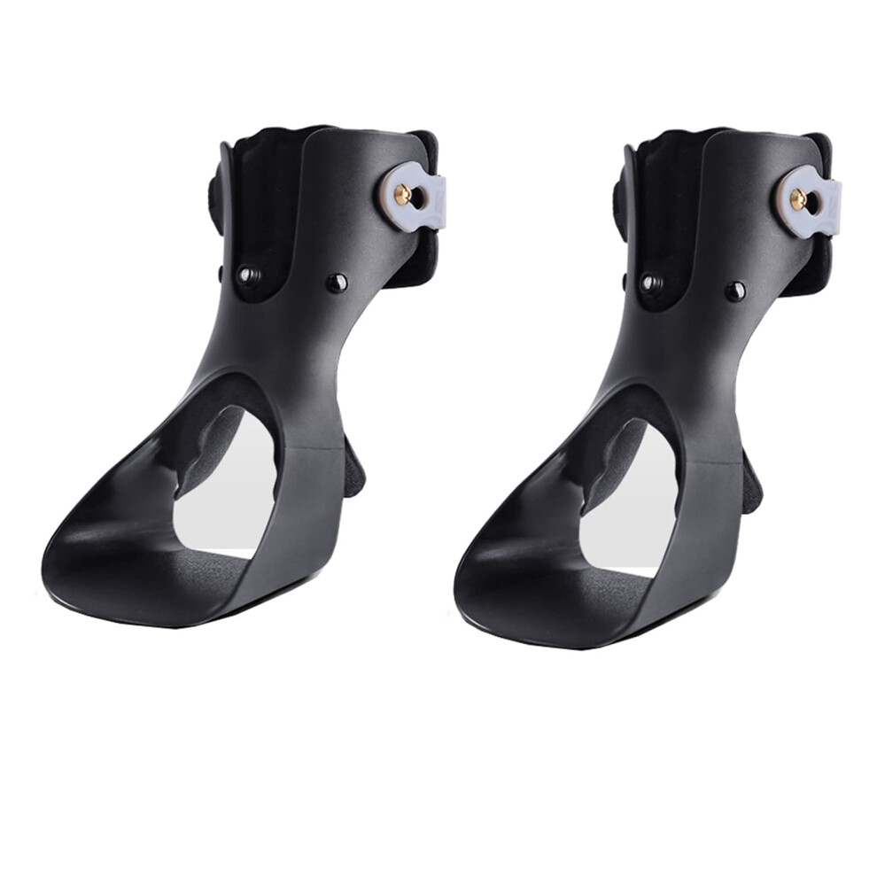 Adjustable Foot Drop Brace with Inflatable Airbag Cushioning, AFO Support for Stroke Recovery Walking (M)