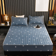 Soft Quilted Fitted Sheet for Double Bed 90x200x30cm Deep Elastic Pocket Breathable Mattress Cover