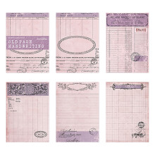 30 Blatt Retro-Leichtpapier, Retro-Themen,-Lila