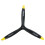 RC Airplane Propeller 11x8 3 Blade Beechwood Black for Nitro Engine Smooth Thrust Warbird Style 1
