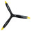 RC Airplane Propeller 11x8 3 Blade Beechwood Black for Nitro Engine Smooth Thrust Warbird Style 4