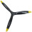 RC Airplane Propeller 11x8 3 Blade Beechwood Black for Nitro Engine Smooth Thrust Warbird Style 5
