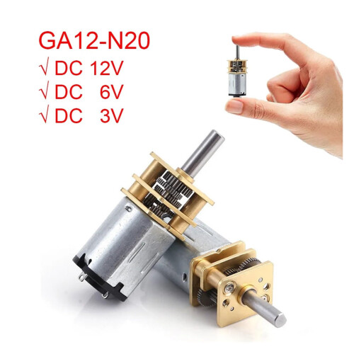 GA12 N20 12V Mini DC Gear Motor with Encoder  Torque Low Noise for Robot Projects 2