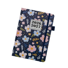 Notebook-werkplanner voor tijdbeheer met-Blauwe Nachtbloem