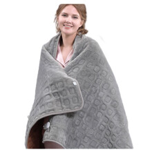 Electric Heated Blanket Full Size 72x48in, Fast Heating Flannel Throw with Auto Shut Off, Machine Washable for Home and Office
