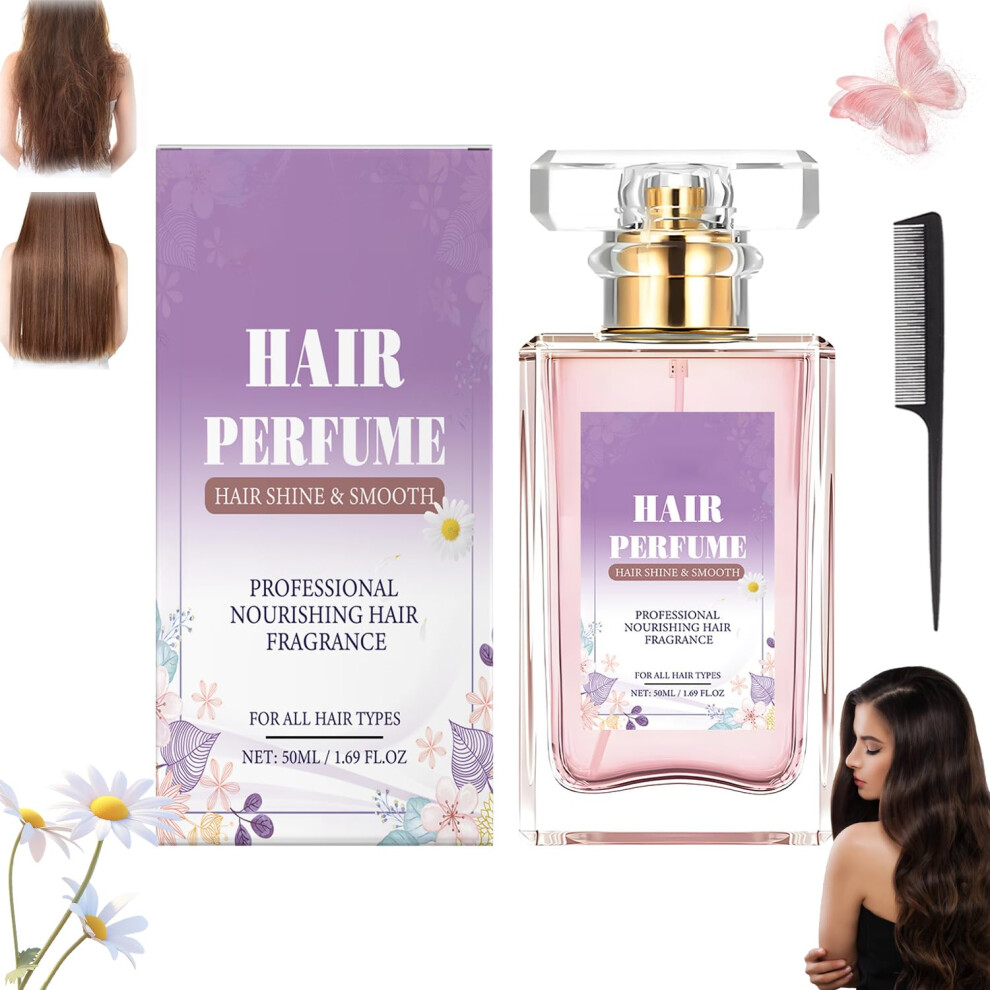 Hair Perfume for Women Long Lasting Scent, Anti Frizz Nourishing Hair Mist for Smooth Silky Shine