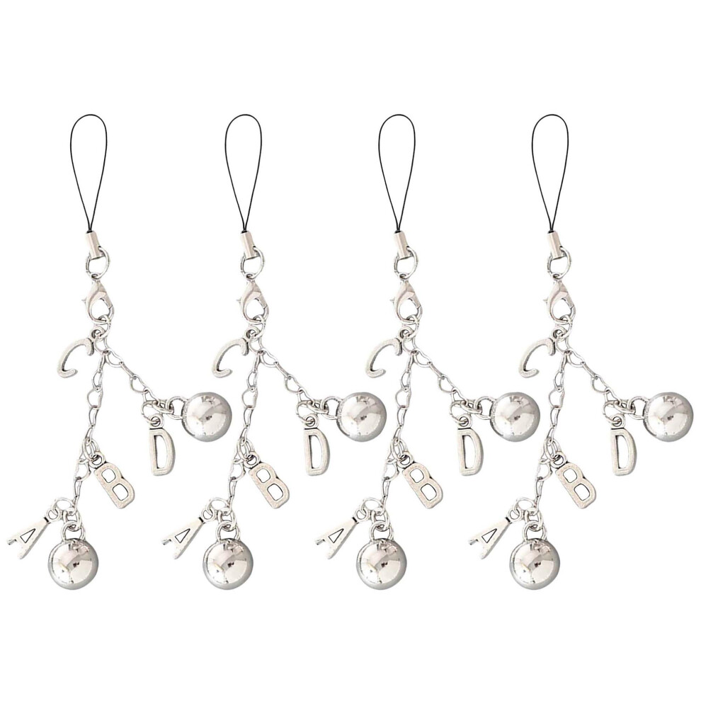 Yohokgo 4Pc Handmade Beaded Phone Charm Set Â Elegant Decorative Phone Strap Accessory For Women 9330225335399