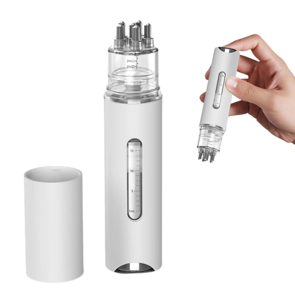 Unisex White Scalp Oil Applicator Comb For Hair Growth With Precise Liquid Dispensing And Gentle Massage