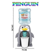 (Penguin) Mini Water Dispenser Toy for Kids Cartoon Animal Shape Pretend Play Kitchen Toy for Boys and Girls