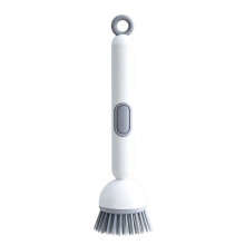 Silicone Dish Scrubber with Soap Dispenser for Pots and Pans, Nonstick Cookware Cleaning Brush