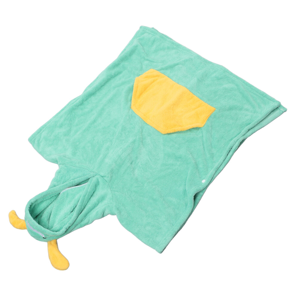 Kids Hooded Towel 70X140cm Cartoon Dinosaur Green