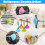 Blue Microfiber Duster with Handle for Laptop Keyboard and Electronics, Washable Dust Cleaner 2