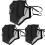 Reusable Face Mask Large Black 3 Pack with Replaceable Filters Washable Comfortable Cloth Design 1