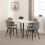 Seconique Marlow & Athens Dining Set X4 Chairs White Marble 1