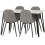 Seconique Marlow & Athens Dining Set X4 Chairs White Marble 3