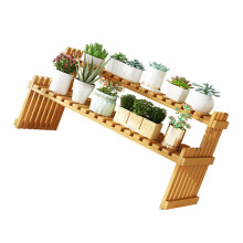 Table Top Bamboo Plant Stand 60cm Large Natural