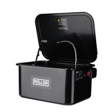 Portable Bench Top Parts Washer with Safety Lid Flexible Hose 3.5 Gallon
