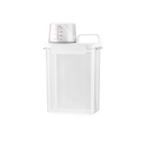 Airtight Laundry Detergent Storage Container with Measuring Cup 1800ml Large Capacity Moisture Proof