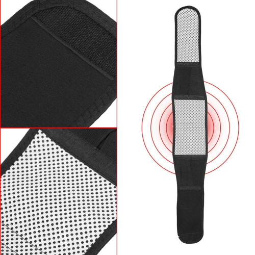 Adjustable Lumbar Support Belt for Lower Back Pain Relief, Breathable Back Brace with Elastic Strap 1