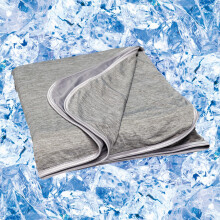 Cooling Blanket for Hot Sleepers Queen Size 90x90 – DoubleSided Breathable Fabric with Instant Cooling Touch, Silky Soft, Grey