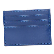 Fashionable PU Leather Name Card Organizers Case Capacity-Blue