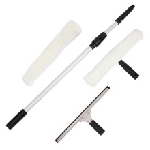 Extendable Window Cleaning Tool and Telescopic Window Squeegee for Glass, Car, Bathroom, Balcony