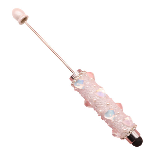 Crystal Embellished Touching Screen Pen For Phone Tablet-White