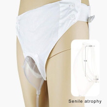 Male External Catheter with 1000ml Wearable Urine Bag, Comfort Fit Silicone Design, Adjustable Waistband