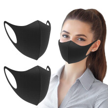 Reusable Breathable Face Mask 3 Pack, Lightweight AntiHaze Dust Shield for Outdoor Unisex Use