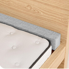 Queen Size Bed Gap Filler for Headboard and Wall, Grey Mattress Gap Filler with Removable Washable Cover