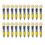 Pack of Multicolor Retractable Design Ballpoint-Yellow 20PCS 1
