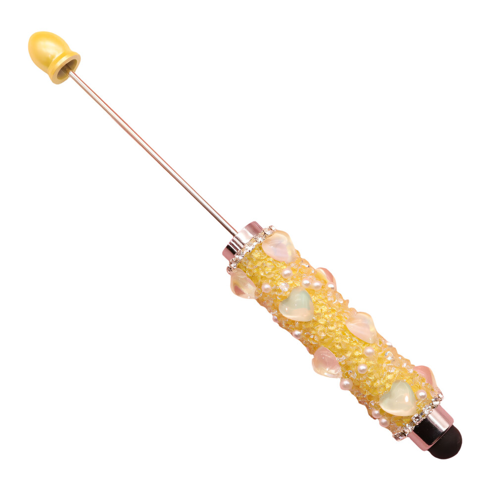 Sparkling Ballpoint Pen With Touching Screen Stylus- Yellow 7754003607447