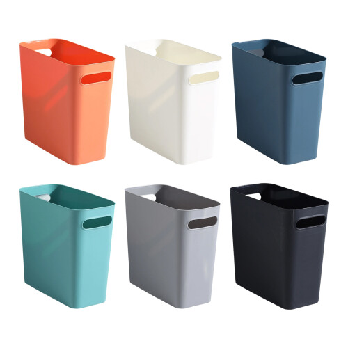 Bathroom Trash Can Without Lid Square Shape Thick Plastic-OR 1