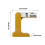Desktop ABS Flipping Calendar with Dates Week Month-Yellow 4
